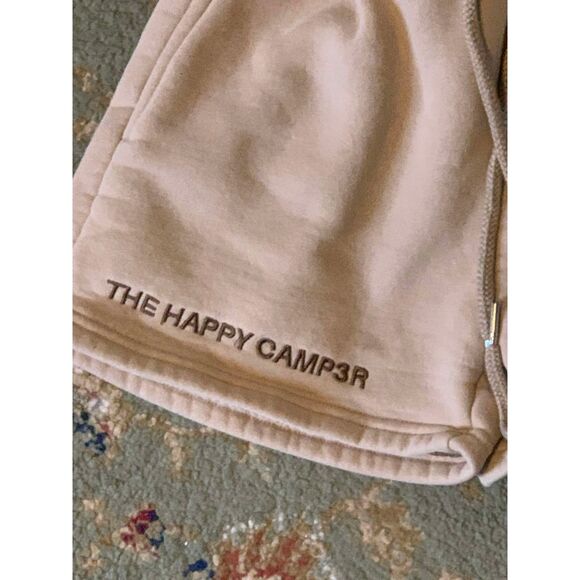 Happy Camp3r Beige High Rise Sweat Shorts, XS - Picture 4 of 7